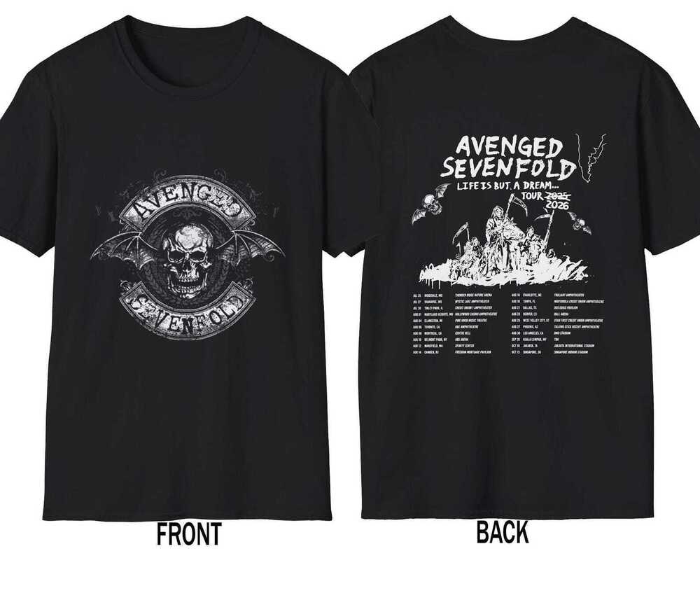 Avenged Sevenfold Tshirt 2 Sided